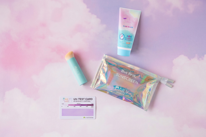 Daily Shade Starter Kit with Babe Shade SPF 30 True Mineral Tinted SPF, Brush, UV Card & Bag